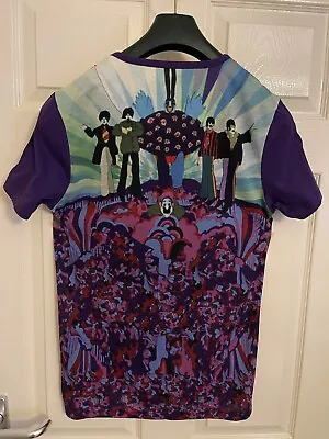 Buy Pretty Green X The Beatles Yellow Submarine Graphic Print Purple T-Shirt Size XS • 29.99£