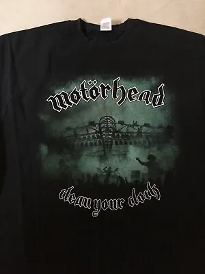 Buy Vintage Motorhead Rock N’ Roll Band T-Shirt Concert Size XL Clean Your Clock • 37.88£