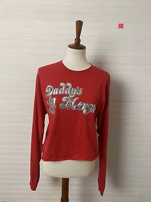 Buy Women’s Champion Cropped LS Suicide Squad Daddys Lil Monster Top Size Medium • 17.95£