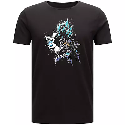 Buy Attack Of Goku Dragon Vegetto Anime T-shirt Men's Super Ball Top Sayin Fan Tee • 12.99£