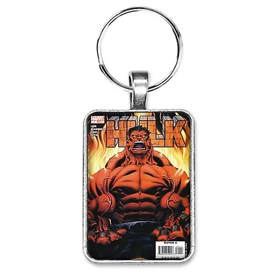 Buy Hulk #1 Cover Key Ring Or Necklace 1st RED HULK Marvel Comics Disney+ Jewelry • 10.22£