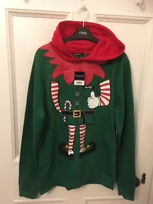 Buy Christmas Head Elf Hoodie BNWT • 16£