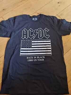 Buy AC DC Back In Black Official Merch  T-Shirt - New Acdc L Large • 12.99£