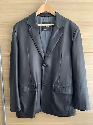 Buy Mens Dark Brown Soft Leather Jacket Blazer Coat Size P2P 23.5” • 34£