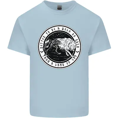 Buy Viking A Wolf Of Odin Than A Lamb Of God Mens Cotton T-Shirt Tee Top • 11.75£
