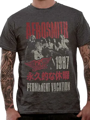 Buy  Aerosmith T Shirt Official Permanent Vacation Japanese 1987 Rock Steven Tyler • 14.99£