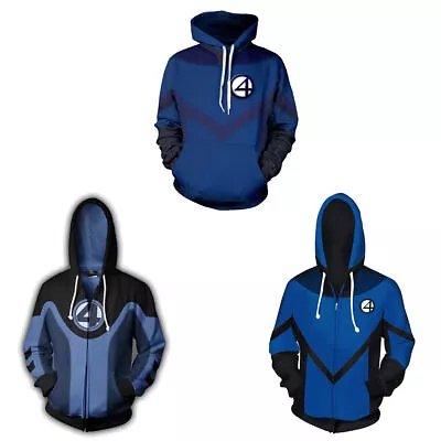 Buy Cosplay Fantastic Four 3D Hoodies Superhero Sweatshirts Jackets Coats Costumes & • 22.79£