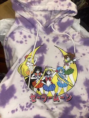 Buy Sailor Moon Naoko Takeuchi Tie Dye Hoodie Sweatshirt Small • 14.17£