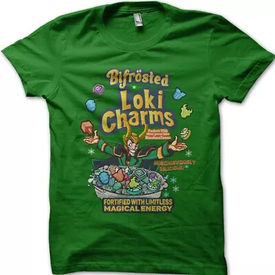 Buy LOKI Charms Thor Superhero Antihero Asgard Bifrost Kelly T-shirt 9804 • 12.55£