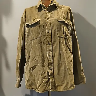 Buy Vintage Coleman Corduroy Button Down Heavy Longsleeve Shirt Large • 0.80£