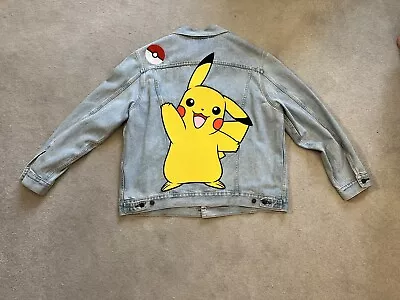 Buy Levi's X Pokemon Pikachu Size XL Vintage Fit Denim Jacket - SUPER RARE! • 200£