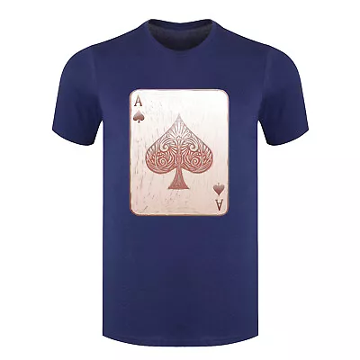 Buy Ace Of Spades Gold Card In Engrave Style Men's T Shirt • 14.99£