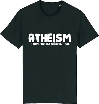 Buy Atheism A Non-Prophet Organization Funny Atheist Religion T-Shirt • 9.95£