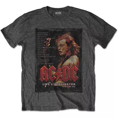 Buy AC/DC Donnington Set List Official Tee T-Shirt Mens • 15.99£