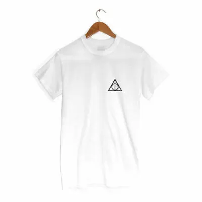 Buy Deathly Hallows T-shirt Harry Symbol Beasts Potter Fan Clothing Gift • 12.99£