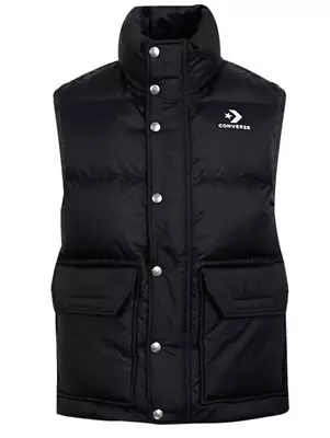 Buy Converse Mens Down Puffer Vest Jacket / BNWT / Black / Sizes • 25£
