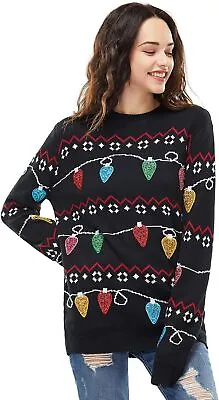 Buy Women`s Ugly Christmas Sweater Unisex Men`s Funny Novelty Santa Pullover For...  • 38£
