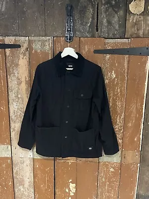 Buy Vans Drill Chore Coat Men's Size XS Cotton Black Collared Pockets Logo Button-Up • 39.99£