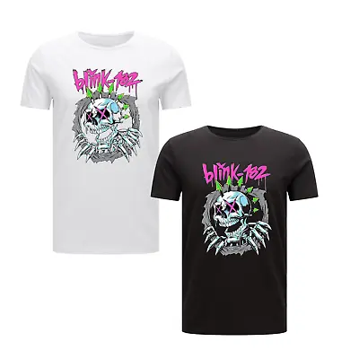 Buy Skull Laughing Blink 182 Men's Top Fan Gift T-shirt Concert Fashion Latest Tee • 15.49£
