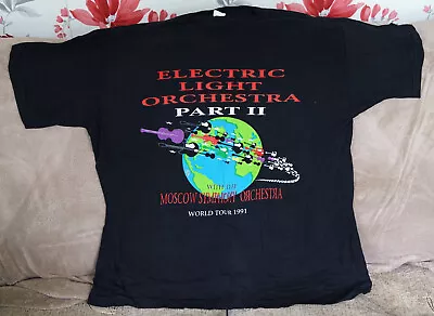 Buy ELO Vintage Memorial World Tour 1991 T-Shirt/FREE Delivery • 16.50£
