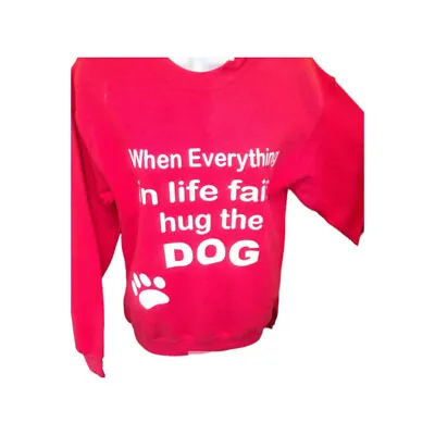 Buy Novelty Hug The Dog  Printed Sweatshirt • 12.99£