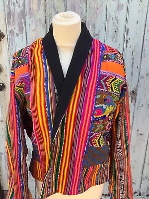 Buy Beautiful Colourful Jacket Made In Guatemala Medium VERY HAPPY Item! • 59.99£