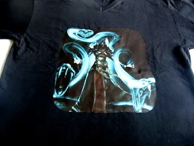 Buy Men's Dramatic T-Shirt Dark Gothic Warlock Summoning Basilisk Snake • 16.99£