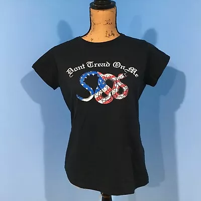 Buy Women's Don't Tread On Me T Shirt Size L VGUC American Flag Snake 2nd Amendment • 11.36£