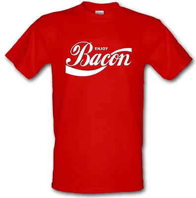 Buy ENJOY BACON Funny Heavy Cotton T Shirt Sizes From Small To XXL • 13.99£