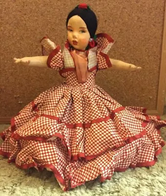Buy Vintage Rare Cloth Topsy Turvy Flip Reversible Doll Gypsy Flamenco Dancer Lenci • 29.75£