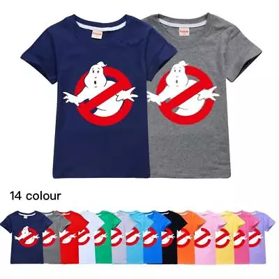 Buy Boys Girls T-Shirts GHOSTBUSTERS Cotton Kids Casual Short Sleeve T-Shirt Tops • 9.49£
