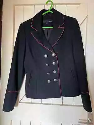Buy Next Black Jacket With Red Trim And Back Bow Size 14 • 8.69£