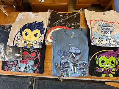 Buy Funko Pop T Shirt X5.  And Other Shirts.  Mostly M And 1x  L.  Star Wars Etc • 14.99£