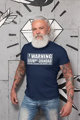 Buy Warning Grumpy Grandad T-Shirt Funny Mens Tee Gift Xmas Present Fathers Day • 9.95£