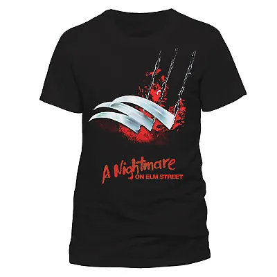 Buy Official A Nightmare On Elm Street Freddy Glove Black T-shirt (new) • 12.99£