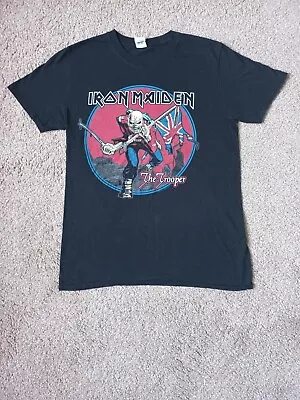 Buy Iron Maiden The Trooper T-Shirt - Size M - Heavy Metal Eddie - Judas Priest • 8.99£