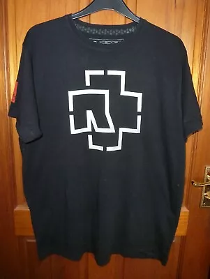 Buy  RAMMSTEIN T-Shirt Top Size XXL Black Band Rock Mens Graphic Double Sided VGC • 25£