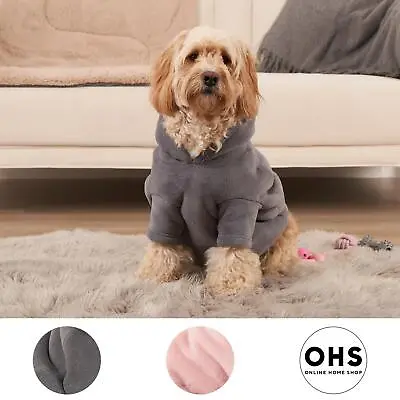 Buy OHS Pet Dog Sherpa Hoodie Winter Warm Fleece Puppy Outfit Suit Soft Cat Jumper • 7.49£