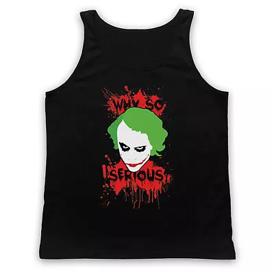 Buy Joker Batman Unofficial Why So Serious Comic Villain Adults Vest Tank Top • 18.99£