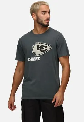 Buy Recovered NFL Mens T-Shirt Kansas City Chiefs Regular Fit Cotton Top Sport Shirt • 24.99£