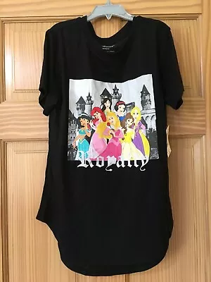 Buy New Womens Junior Disney Princess Royalty T-Shirt Mulan Jasmine Ariel Belle S,M • 14.39£