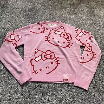 Buy Sanrio Hello Kitty H&M Christmas Jumper Sweater Pullover Size Kids 14+ New • 24.99£