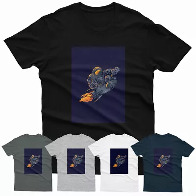 Buy Astrocket Astronaut Playing With Moon Mens T Shirts Unisex Tee #P1#Or#A • 13.49£