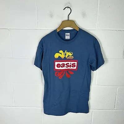 Buy Vintage Oasis Shirt Mens Small Blue 2009 Dig Out Your Soul Tour Rock Band Liam • 23.95£