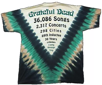 Buy XL Count Down Grateful Dead Tie Dye Shirt GARCIA, WEIR, LESH 2 Sided - NEW!! • 26.98£
