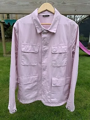 Buy Barbour International Pale Pink Overshirt Jacket Large • 34.99£