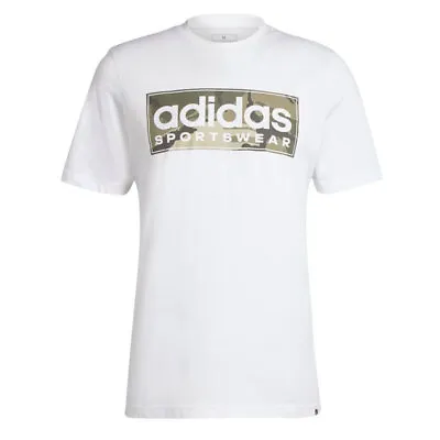 Buy Adidas IN6473 Mens T Shirts Short Sleeve Casual Camo Linear Cotton Tee Top L-3XL • 18.99£