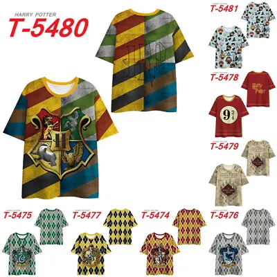 Buy Kids 3D Print Harry Potter T-shirt Short Sleeves Casual Pullover Top Tee Gift • 6.98£
