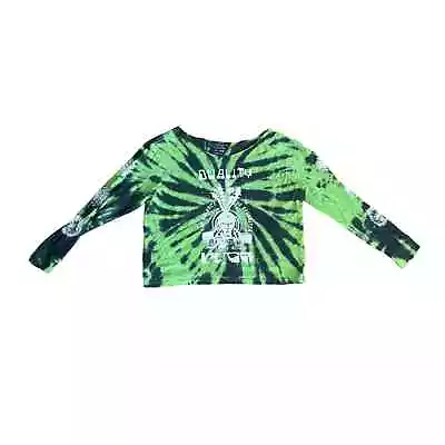 Buy Women L RVCA The Balance Of Opposites PM Tenore Quality Tie Dye Green Tee Shirt • 18.94£