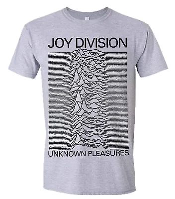 Buy Joy Division 'Unknown Pleasures' Grey T Shirt - NEW • 16.99£
